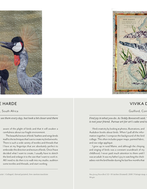 Load image into Gallery viewer, Stitched Journeys with Birds by Schiffer Publishing
