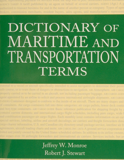 Load image into Gallery viewer, Dictionary of Maritime and Transportation Terms by Schiffer Publishing
