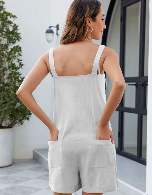 Load image into Gallery viewer, Knotted Strap Romper with Pockets
