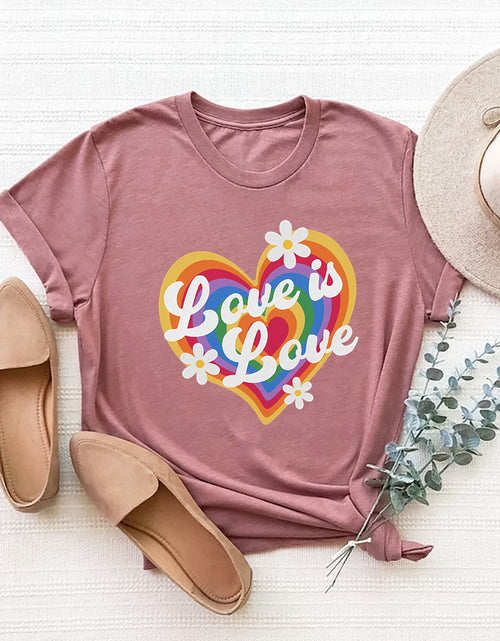 Load image into Gallery viewer, Graphic Round Neck Short Sleeve T-Shirt

