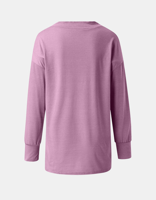 Load image into Gallery viewer, Full Size V-Neck Long Sleeve T-Shirt
