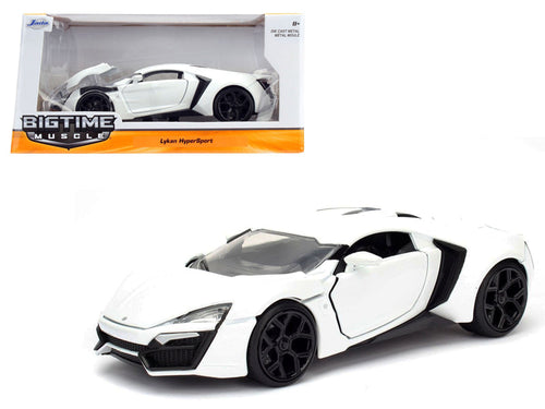 Load image into Gallery viewer, Lykan Hypersport White 1/24 Diecast Model Car by Jada

