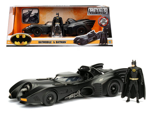 Load image into Gallery viewer, 1989 Batmobile with Diecast Batman Figure 1/24 Diecast Model Car by Jada
