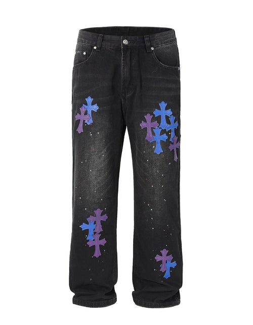 Load image into Gallery viewer, Men's Cross Wide Straight Jeans

