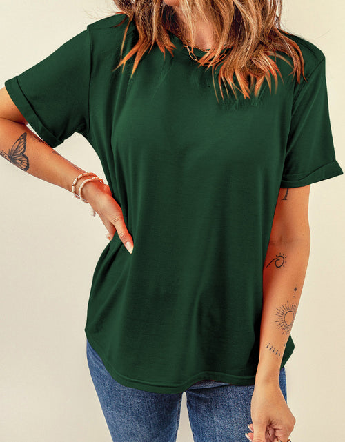 Load image into Gallery viewer, Round Neck Short Sleeve T-Shirt
