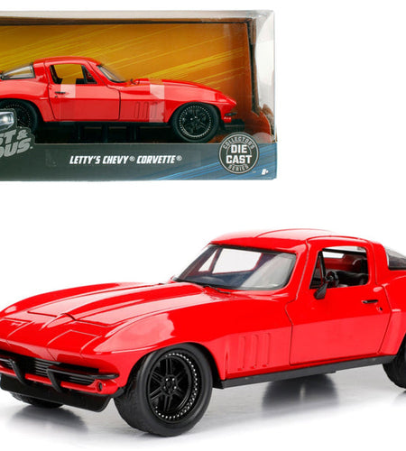 Letty's Chevrolet Corvette Fast & Furious F8 "The Fate of the Furious" Movie 1/24 Diecast Model Car by Jada