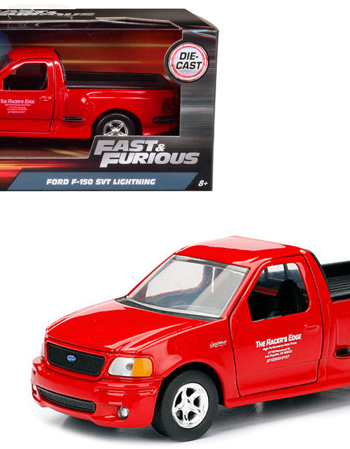 Load image into Gallery viewer, Brian's 1999 Ford F-150 SVT Lightning Pickup Truck Red "Fast &amp; Furious" Movie 1/32 Diecast Model Car by Jada
