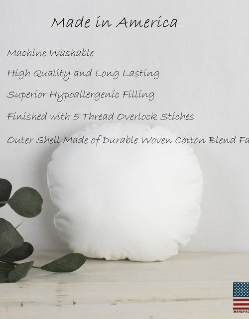 Load image into Gallery viewer, 20" | Round Angel Hair Insert | Indoor Outdoor Down Alternative Hypoallergenic Pillow Insert | Quality Insert | Premium Insert by UniikPillows

