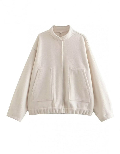 Load image into Gallery viewer, Full Size Snap Down Drop Shoulder Jacket
