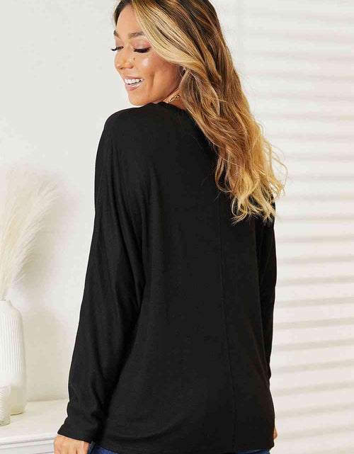 Load image into Gallery viewer, Double Take Seam Detail Round Neck Long Sleeve Top
