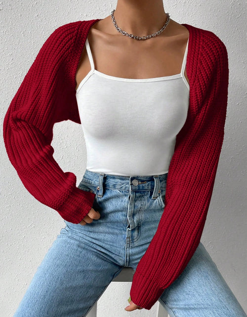 Load image into Gallery viewer, Honey Open Front Long Sleeve Cropped Cardigan
