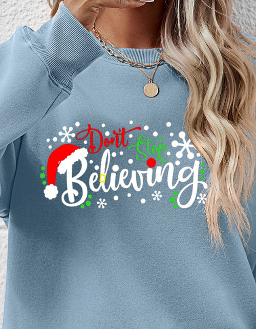 Load image into Gallery viewer, Letter Graphic Long Sleeve Sweatshirt
