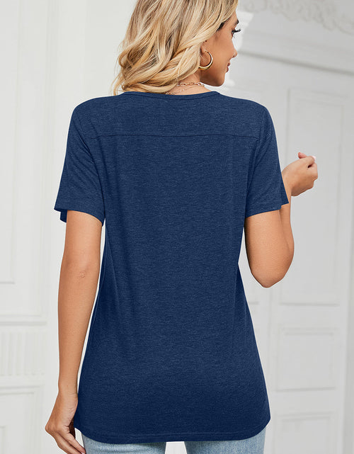 Load image into Gallery viewer, V-Neck Short Sleeve T-Shirt

