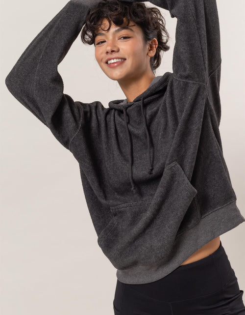 Load image into Gallery viewer, HYFVE Brushed Long Sleeve Hoodie with Kangaroo Pocket

