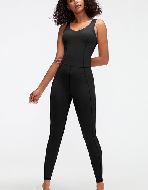 Load image into Gallery viewer, Crisscross Wide Strap Active Jumpsuit
