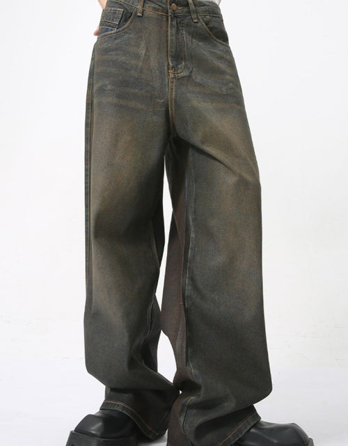 Load image into Gallery viewer, Wide Leg Men's Jeans with Pockets
