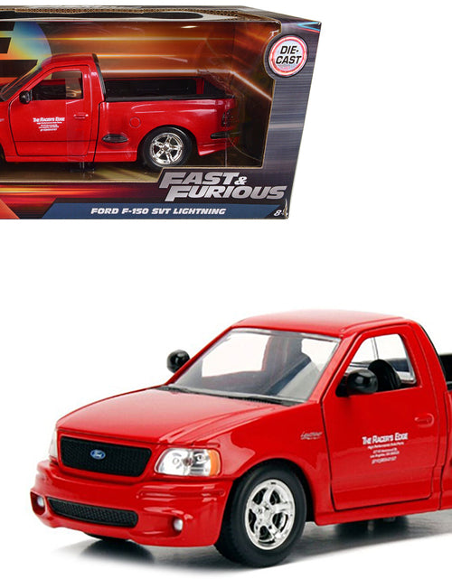Load image into Gallery viewer, Brian's Ford F-150 SVT Lightning Pickup Truck Red "Fast &amp; Furious" Movie 1/24 Diecast Model Car by Jada
