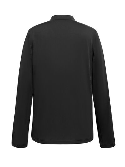Load image into Gallery viewer, Decorative Button Notched Long Sleeve T-Shirt
