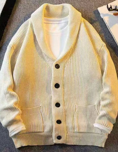 Load image into Gallery viewer, Men's Plus Size Button Down Long Sleeve Cardigan
