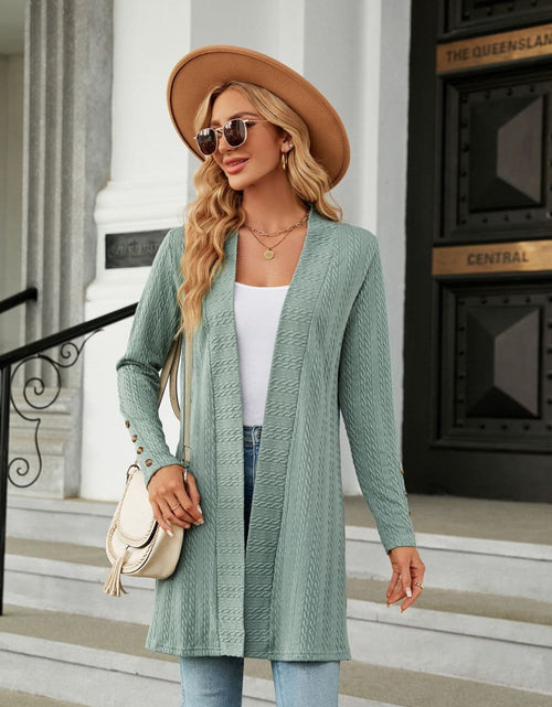 Load image into Gallery viewer, Long Sleeve Open Front Cardigan

