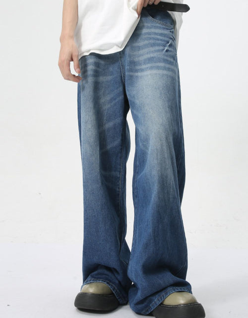 Load image into Gallery viewer, Wide Leg Men's Jeans with Pockets
