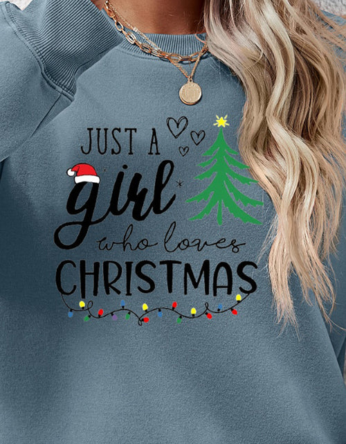 Load image into Gallery viewer, Letter Graphic Round Neck Sweatshirt
