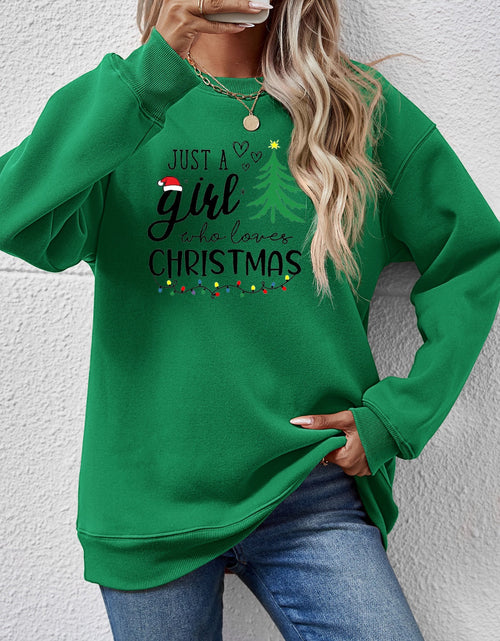 Load image into Gallery viewer, Letter Graphic Round Neck Sweatshirt
