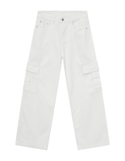 Load image into Gallery viewer, Wide Leg Cargo Jeans
