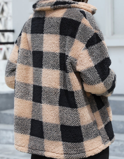 Load image into Gallery viewer, Button Up Drop Shoulder Fuzzy Jacket

