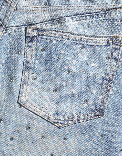 Load image into Gallery viewer, Men's Washed Rhinestone Print Jeans
