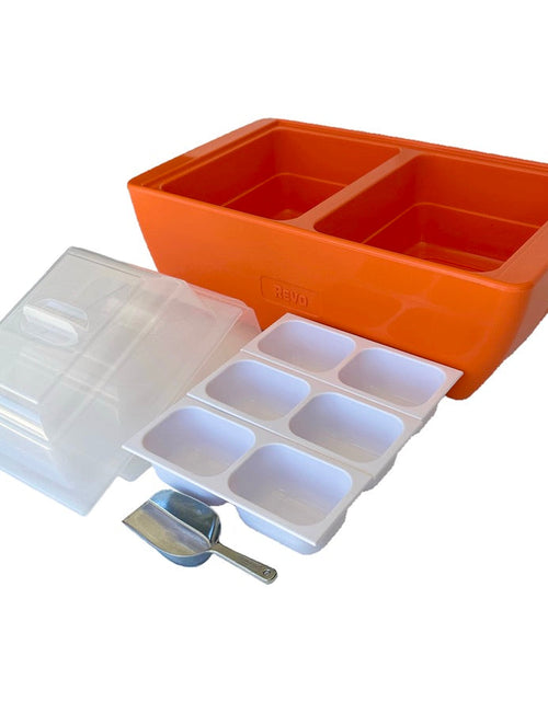 Load image into Gallery viewer, REVO Dubler Cooler | Orange Burst | Insulated Party Cooler by REVO COOLERS, LLC
