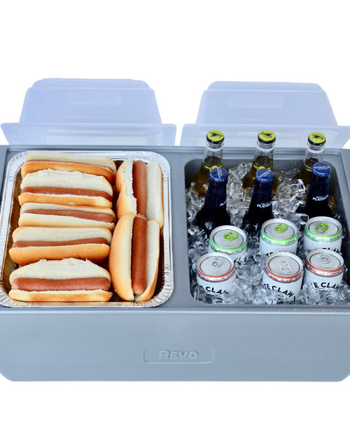 Load image into Gallery viewer, REVO Dubler Cooler | Metallic Gray | Insulated Party Cooler by REVO COOLERS, LLC
