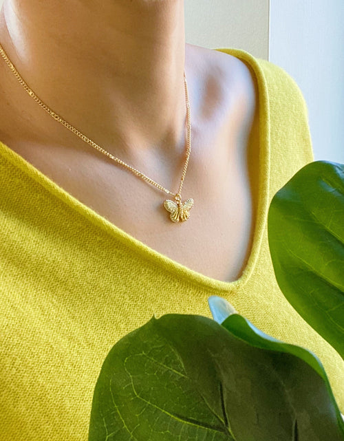 Load image into Gallery viewer, Butterfly In Flight Necklace by Ellisonyoung.com

