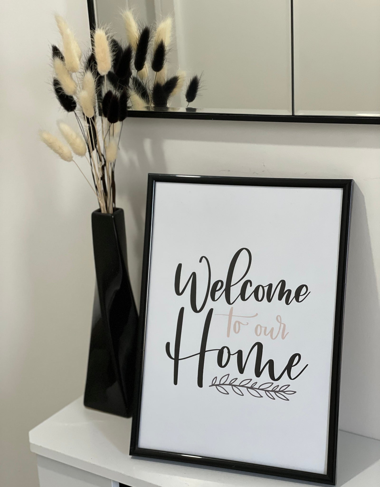 Welcome To Our Home 2022 Simple Home Wall Decor Print by WinsterCreations™ Official Store