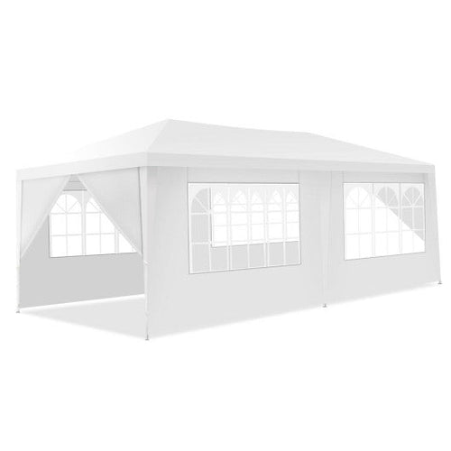 Load image into Gallery viewer, 10 x 20 Feet 6 Sidewalls Canopy Tent with Carry Bag-White
