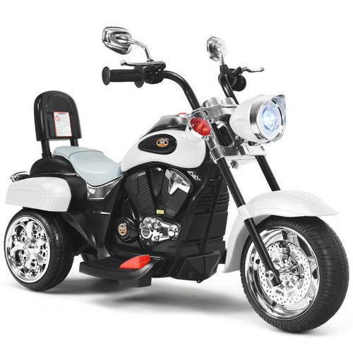 Load image into Gallery viewer, 6V 3 Wheel Kids Motorcycle-White
