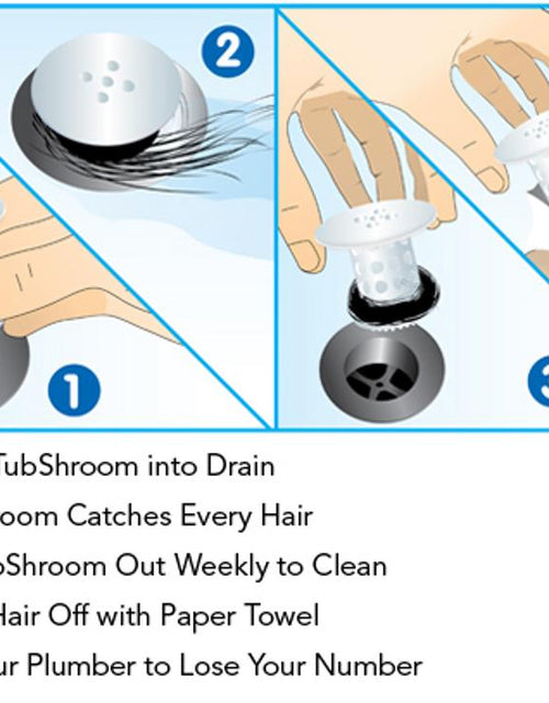 Load image into Gallery viewer, TubShroom (Clear) The Hair Catcher That Prevents Clogged Tub Drains by TubShroom.com
