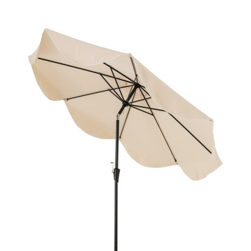 Load image into Gallery viewer, 9 FT Patio Umbrella with Crank Handle and Push Button Tilt-Beige
