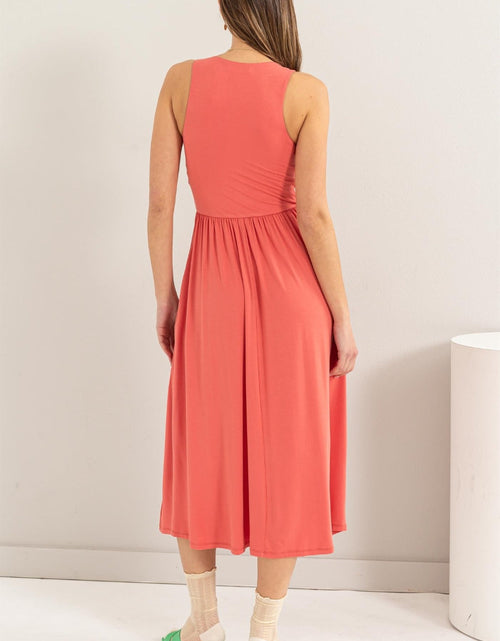 Load image into Gallery viewer, HYFVE Sleeveless Slit Midi Dress

