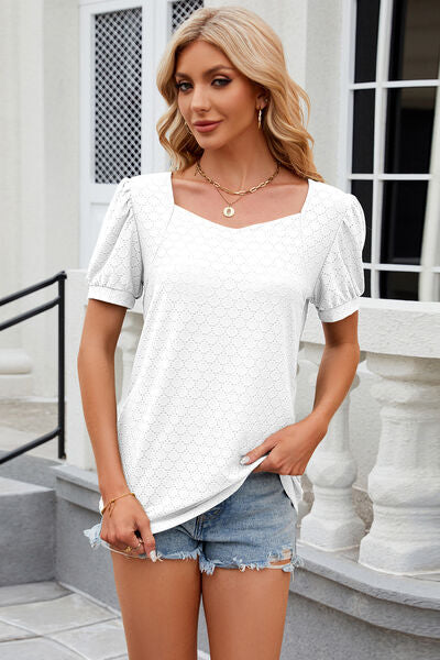 Load image into Gallery viewer, Eyelet Short Sleeve T-Shirt
