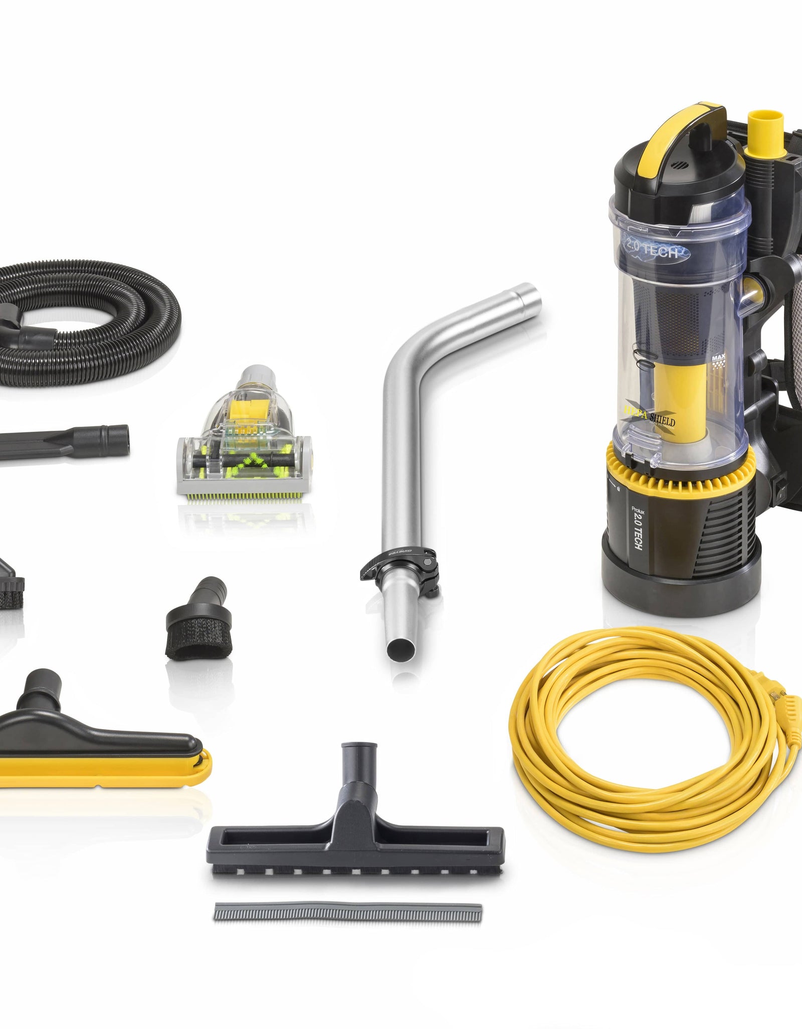 Prolux 2.0 Commercial Bagless Backpack Vacuum with Deluxe 1 1/2 inch Tool Kit by Prolux Cleaners