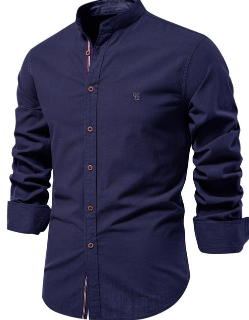 Load image into Gallery viewer, Men's Full Size Button Down Embroidered Shirt Plus Size
