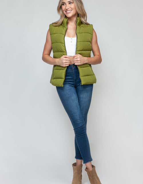 Load image into Gallery viewer, Snobbish Zip Up Turtleneck Vest with Pockets
