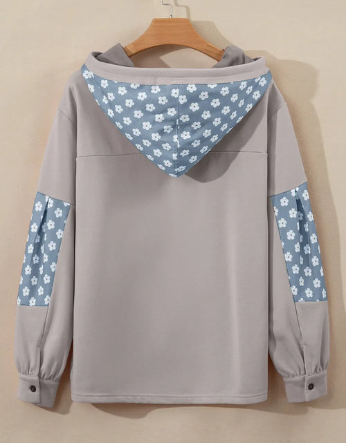Load image into Gallery viewer, Drawstring Star Long Sleeve Hoodie
