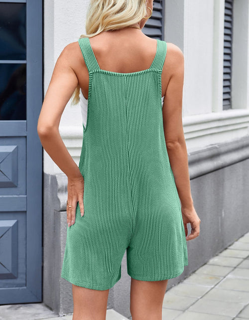 Load image into Gallery viewer, Lovelet Knotted Wide Strap Scoop Neck Overalls
