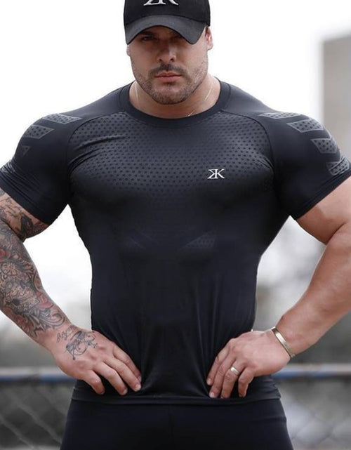 Load image into Gallery viewer, Men's Plus Size Round Neck Short Sleeve T-Shirt
