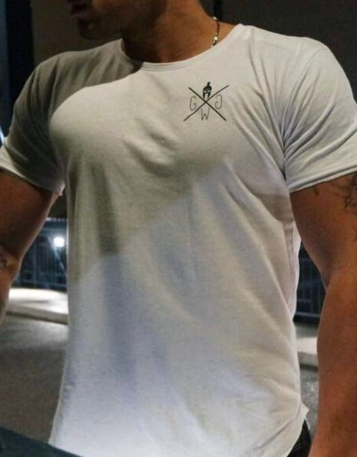 Load image into Gallery viewer, Men's Plus Size Graphic Round Neck Short Sleeve T-Shirt
