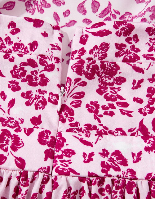 Load image into Gallery viewer, Floral Cutout Back Square Neck Maxi Dress
