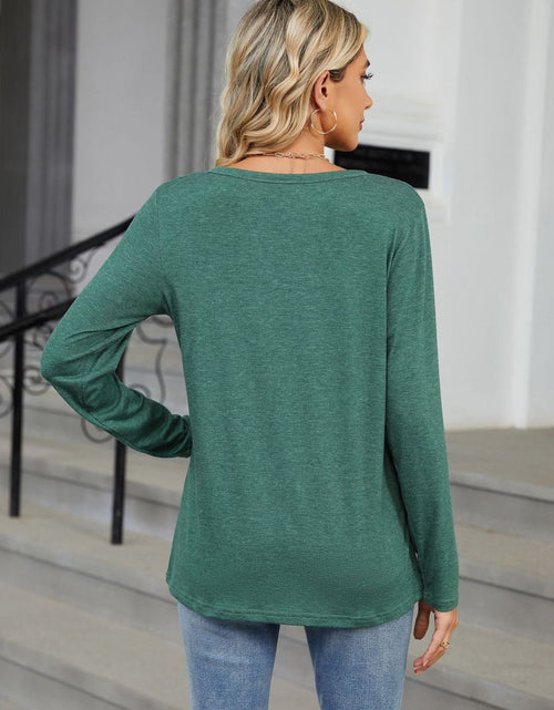 Load image into Gallery viewer, Notched Long Sleeve T-Shirt
