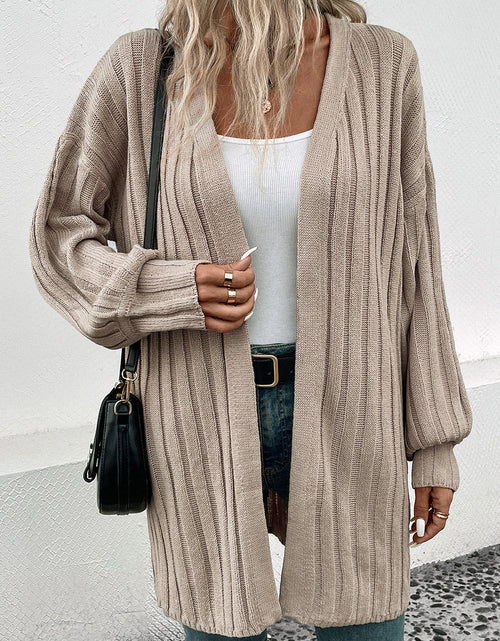 Load image into Gallery viewer, Perfee Open Front Cardigan with Pockets
